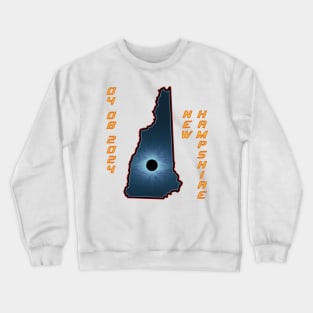 New Hampshire 2024 Total Solar Eclipse Crewneck Sweatshirt